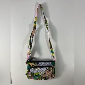 Vera Bradley Purse Cross Body Bag Floral Pattern Bloom Bloom